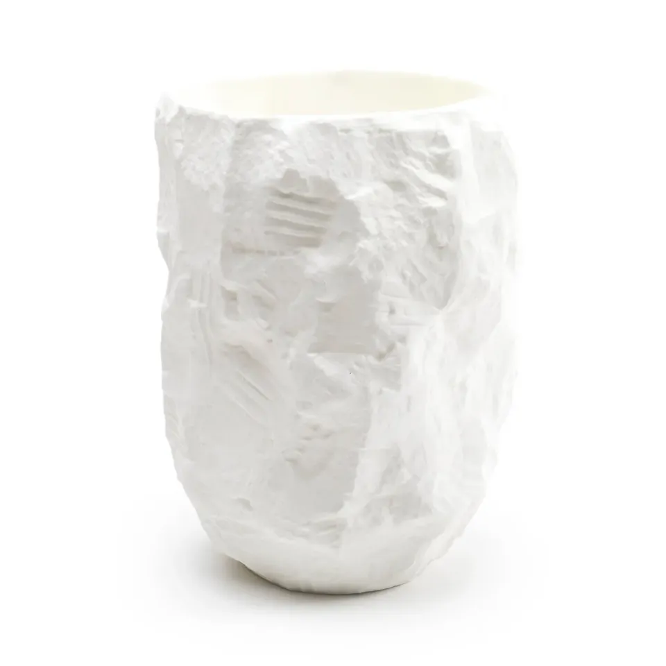 1882-Ltd Crockery White Tall vase hvid høj