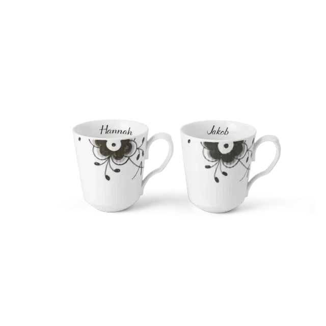 Kgl. Porcelæn Sort Mega Riflet kop 38 cl 2 stk. bespoke