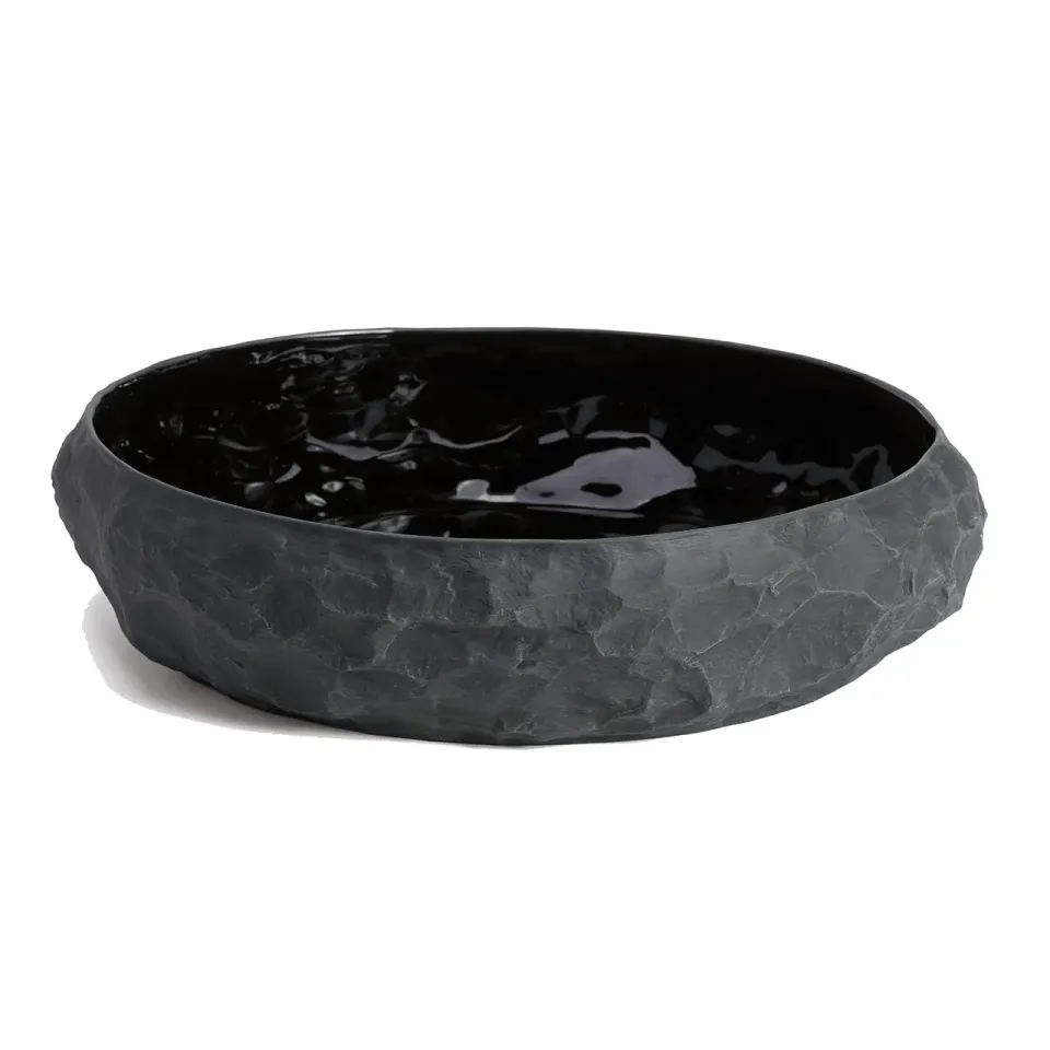 1882 Ltd Crockery Black skål largest flad sort