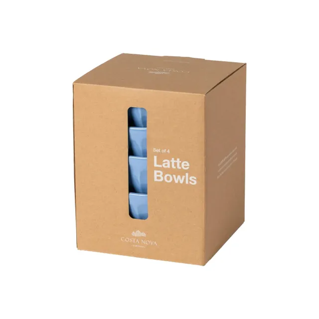 Costa Nova Petals Soup Cereal Skåle 4 Stk Cornflower Blue