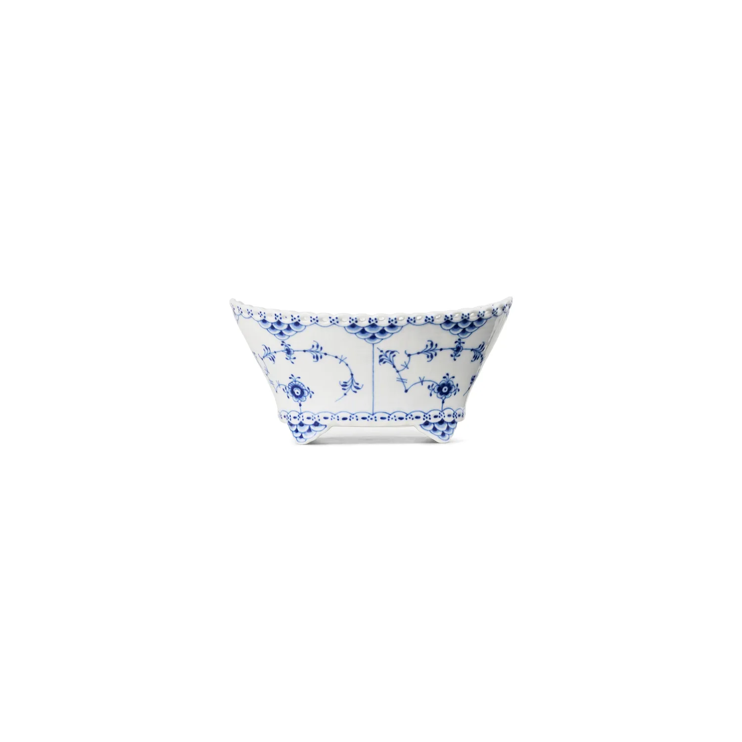 Kgl. Porcelæn Musselmalet Helblonde skål 35 cl blå