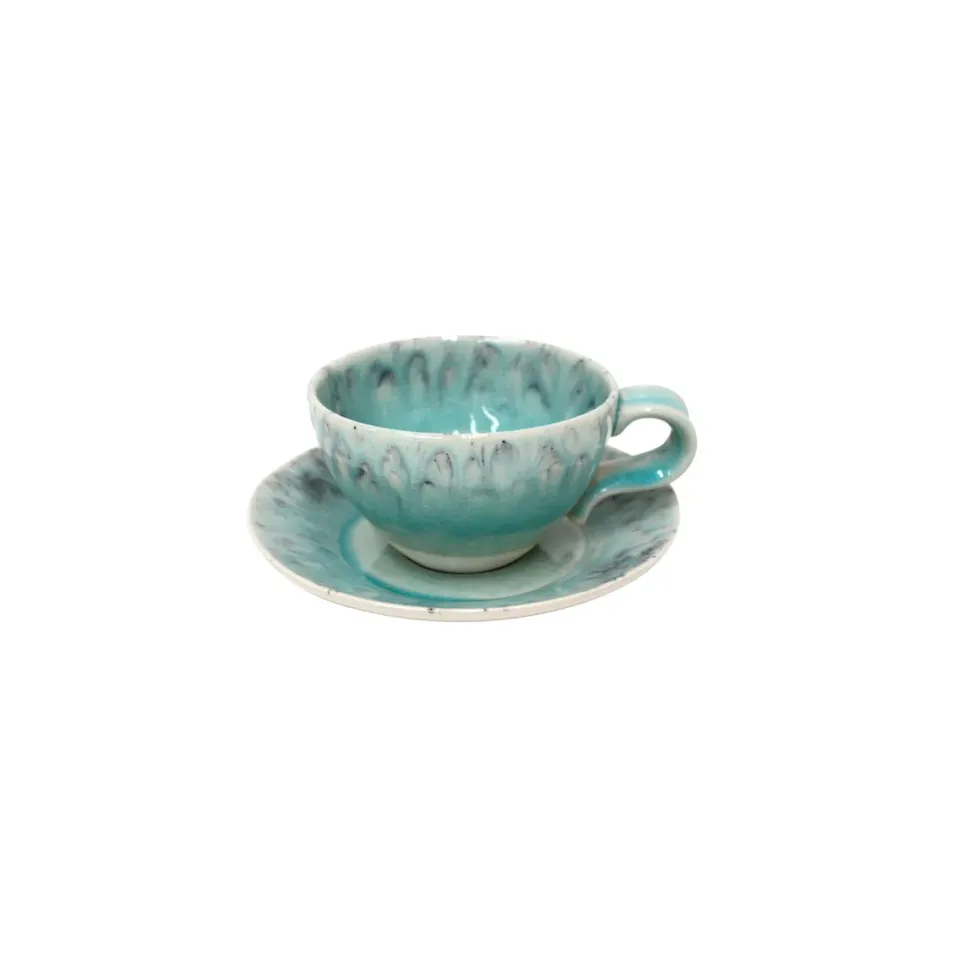 Costa Nova Madeira Tea Cup tekop underkop blå stentøj
