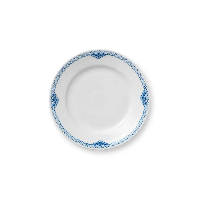 Royal Copenhagen Prinsesse tallerken 17 cm blå blonde