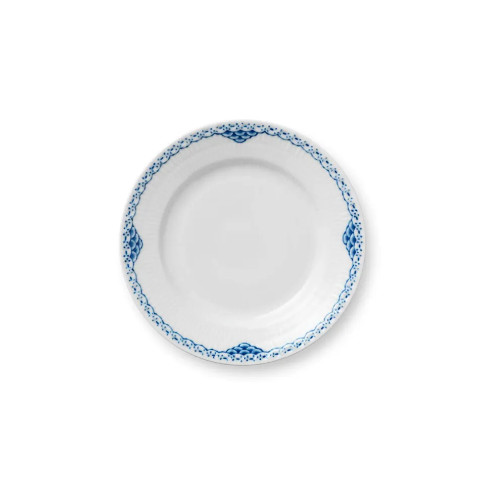 Royal Copenhagen Prinsesse tallerken 17 cm blå blonde