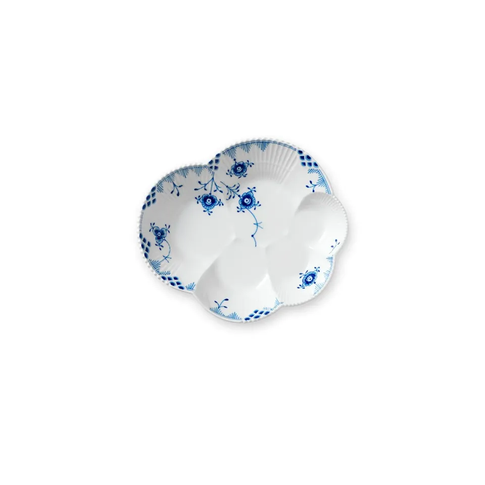 Kgl. Porcelæn Blå Elements fad 19 cm håndmalet