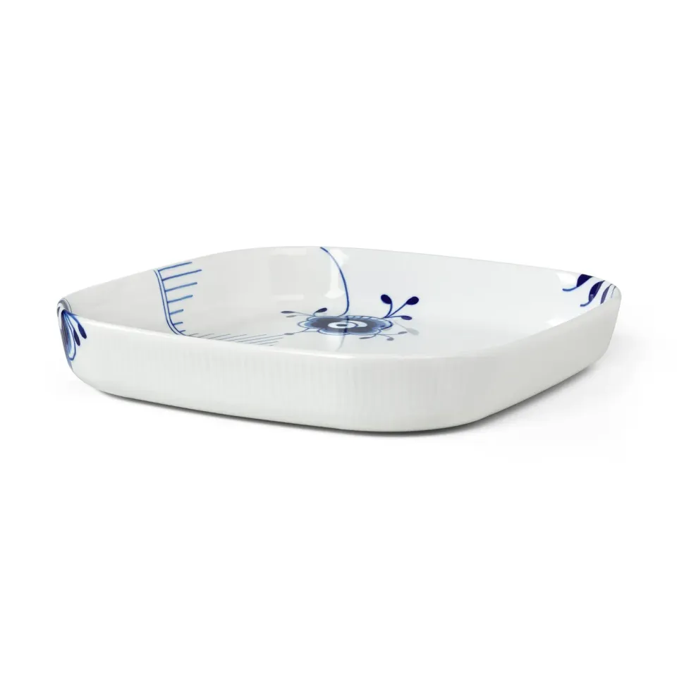 Royal Copenhagen Blå Mega Riflet ovnfast fad 30 cm